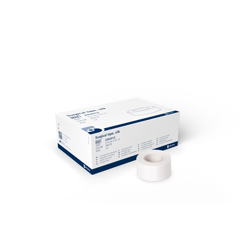 Hedvábná náplast Selefa - 2,5 cm x 9,1 m - 12 ks