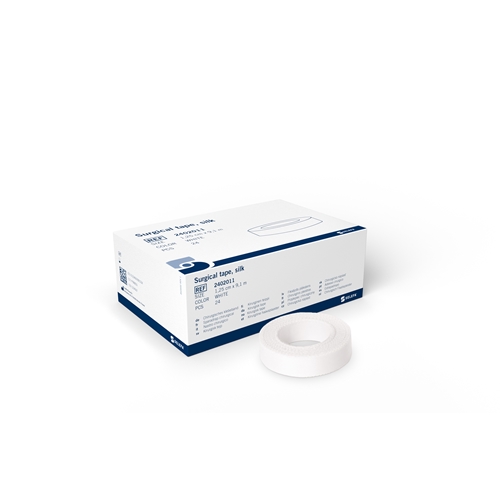 Hedvábná náplast Selefa - 1,25 cm x 9,1 m - 24 ks