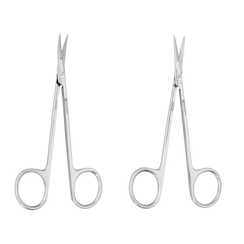 Mikrochirurgische Schere - Microsurgery Scissors - 12Cm Curved