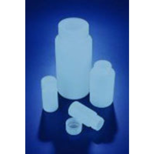 Azlon-muovipullo kierrekorkilla 150 ml leveä suu HDPE 10 kpl