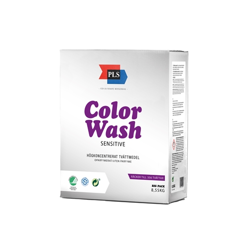 Laundry detergent powder Colorwash - 8.55kg unperfumed colour Svanen