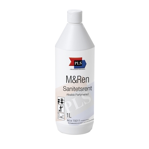 Sanitär-/WC-Reiniger M&Ren - 1L pH=9 5(konz)/8 5(Gebrauch) parfümiert - 12 St