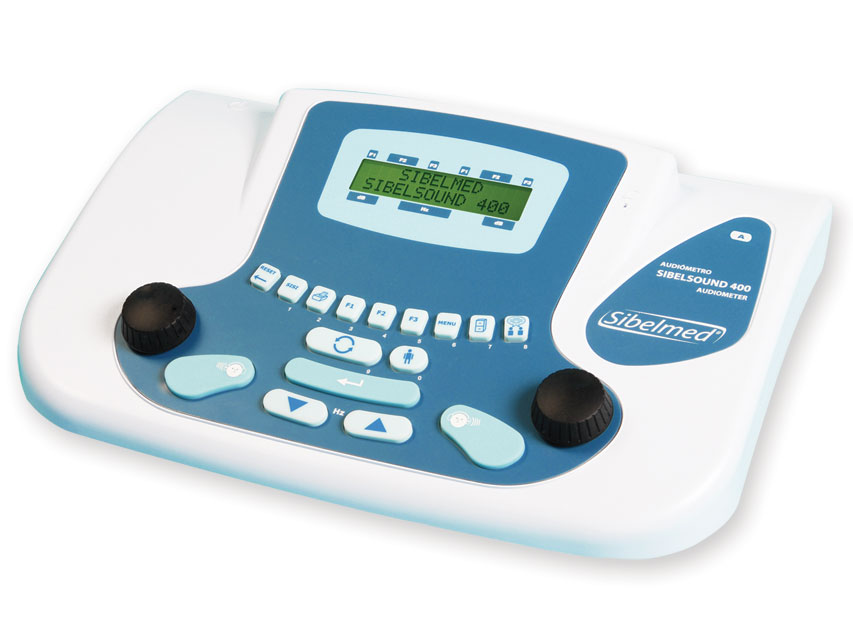 Audiometr Sibelsound 400-AOM z oprogramowaniem W50 - przewodnictwo powietrzne + kostne + maskowanie