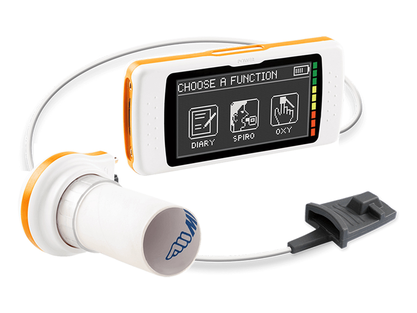 Spiradoc spirometer + oximeter + programvara