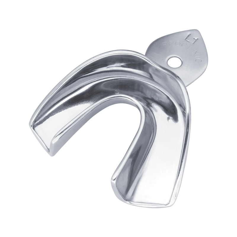 Icke-perforerade ersättningsavtrycksskedar – Non-Perforated Impression Tray U-1 – Upper – Xl