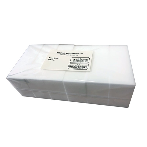 Mirakelsvamp max stor - 11,5x7x3.9cm hvid - 6 st