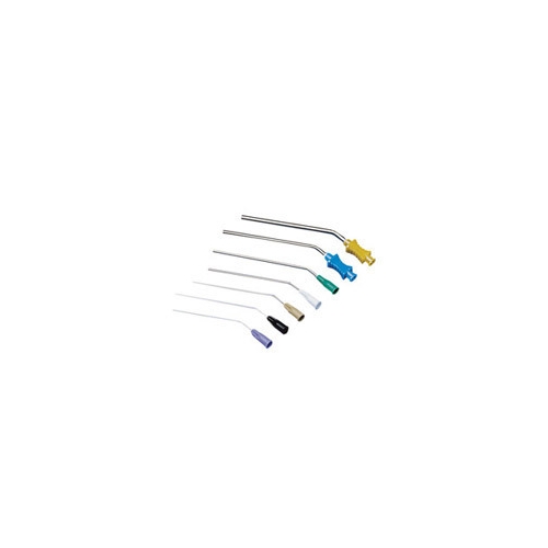 Öronsugkanyl metall enkelböjd – 0,4x70mm lila luerlock – 60 st