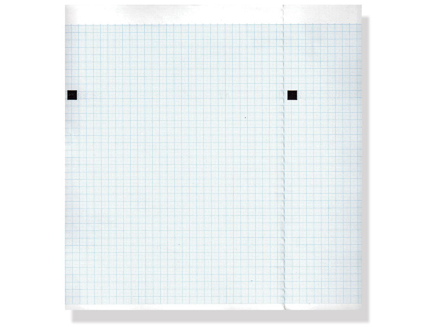 EKG-Thermopapier 210x150 mm x200 Blatt Packung - blaues Raster