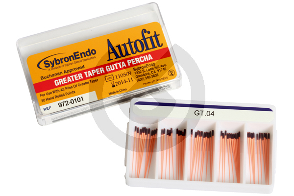 Autofit Taper Guttaperka .04-.08 - Autofit Gutta-Percha .12L