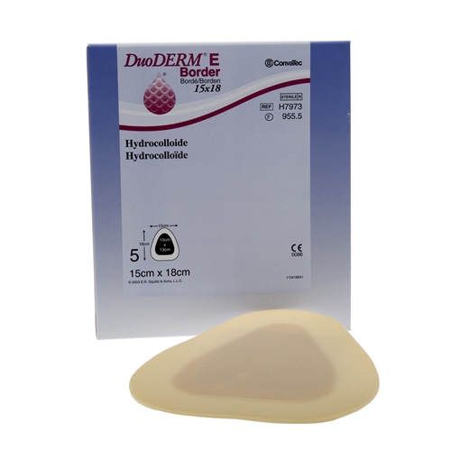 Hydrokolloidforbinding DuoDERM E Border - 15x18cm sakrum - 5 stk