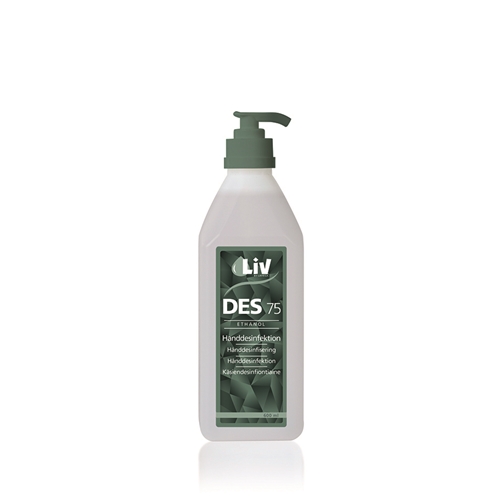 Hånddesinfektion Liv 75% - 600 ml med pumpe