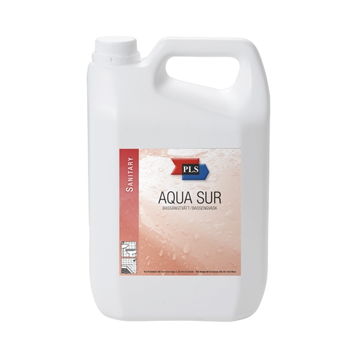 Sanitetsrens/bassin Aqua Sur - 5L uparfumeret pH=2,5/4