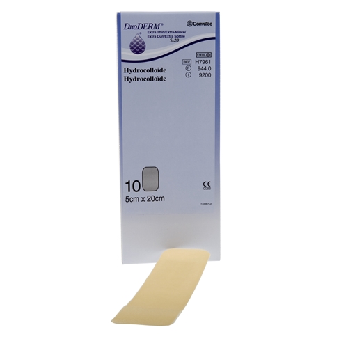 Hydrokolloidbandage DuoDERM Extra Thin - 5x20 cm - 10 stk.