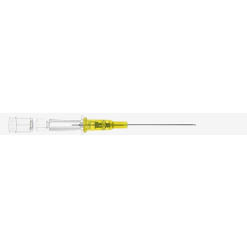 Infusionskanyl Introcan Safety Deep Access - 0,7x32mm 24G gul extra lång - 50 st