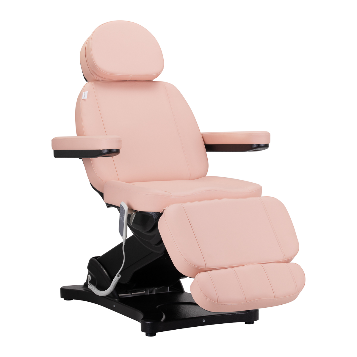 Elektryczny fotel kosmetyczny Sillon Classic z 3 silnikami różowy