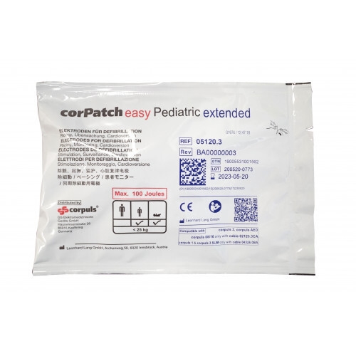 Defibrilleringselektrode corPatch easy Pediatric - børn under 25 kg - 10 stk.