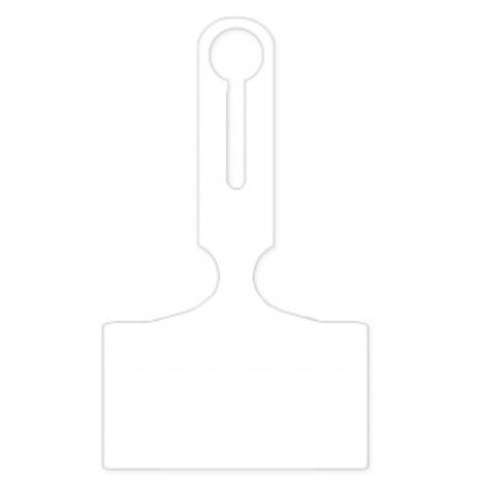 Engangsetiket til trådkurv - 206x110mm hvid - 250 stk