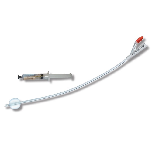 2-tie katetri ruiskulla AquaFlate+ - 10 ml CH14 40 cm silikoni Nel