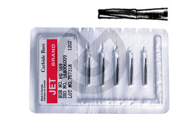 FG Borr, rak med platt spets – Regular Burs 57L Fg 5Pak