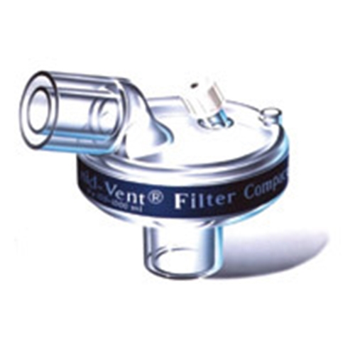 HMEF-filter Humid Vent Compact - 38 ml TD150-1000 ml vinklet med port - 25 stk.