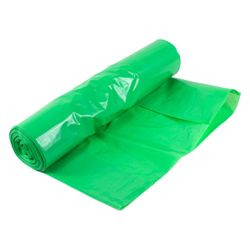 Affaldssæk i LD-plast optisk - 70L 600x900mm 50my grøn - 25 stk