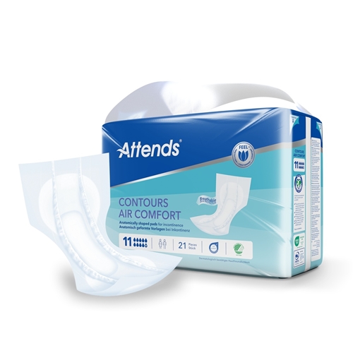 Inkontinenzeinlage zur Fixierung in der Hose - Attends Contours AirComfort 11 - 84 St.