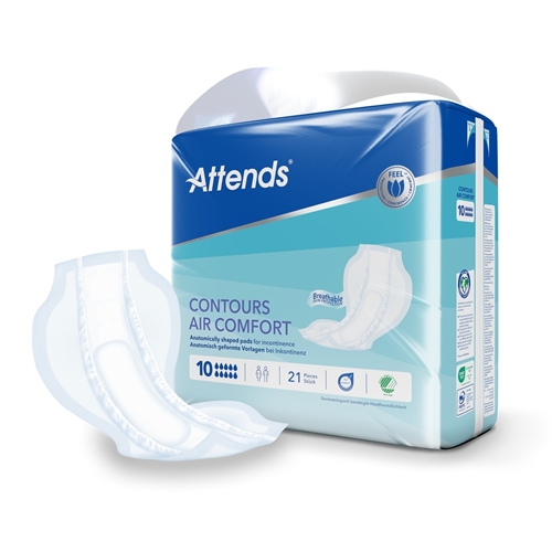 Inkontinenzeinlage zur Fixierung in der Hose - Attends Contours AirComfort 10 - 84 St.