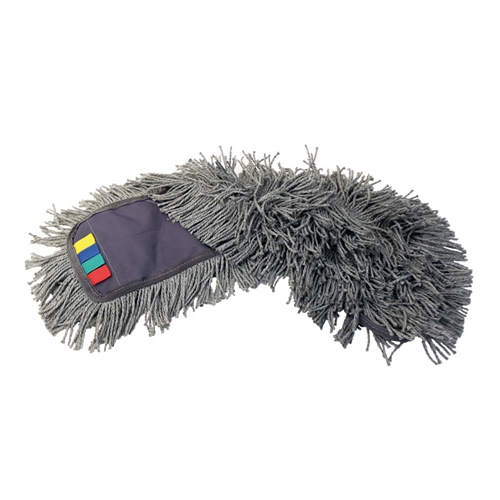 Moppeklud tør/fugt B50 Micro - 50 cm grå mikrofiber frynset - 5 stk.