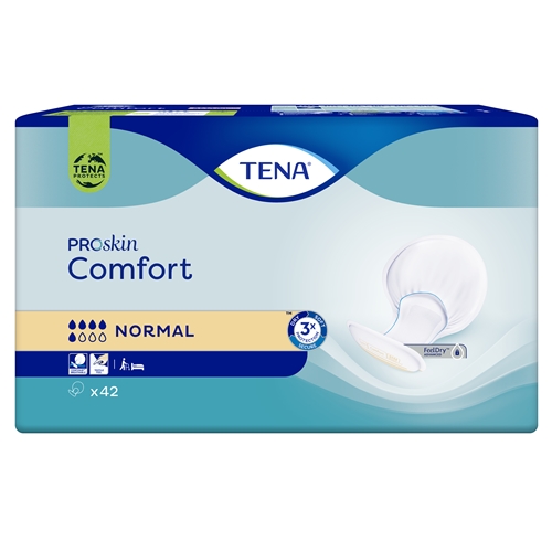 Inkontinensindlæg til fiksering i bukser - TENA Comfort Normal - 126 stk