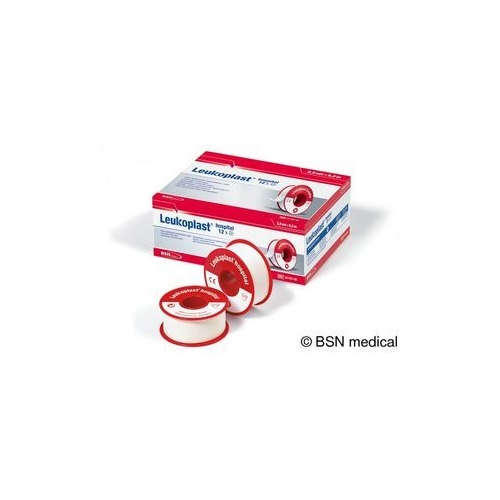 Gewebeklebeband Leukoplast Hospital - 1,25 cm x 9,2 m weiß latex - 24 St.