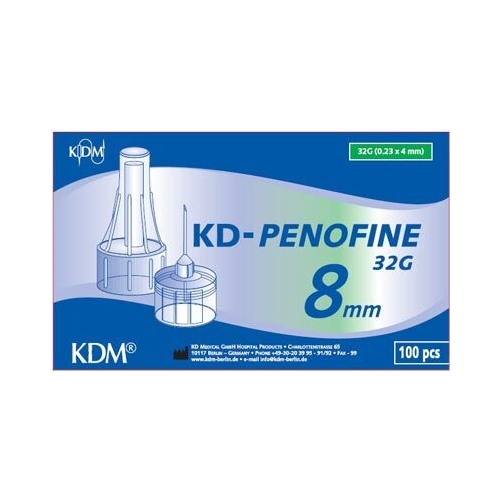 Penkanyle KD-Penofine - 32G (0.23 x 8 mm) mørkebrun - 100 stk.