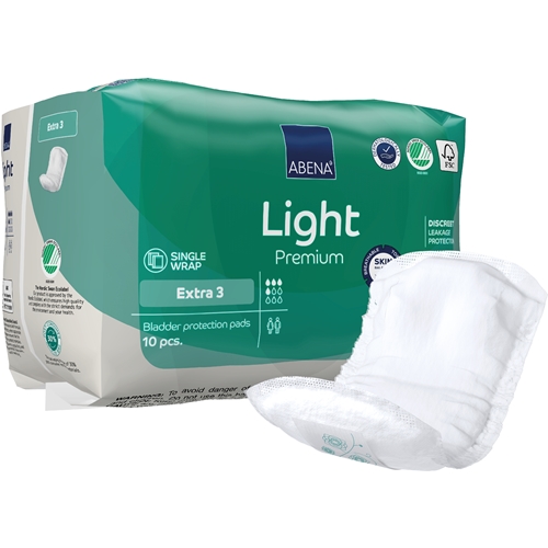 Inkontinenzeinlagen zur Fixierung in der Unterwäsche - ABENA Light Premium Extra 3 - 200 St.