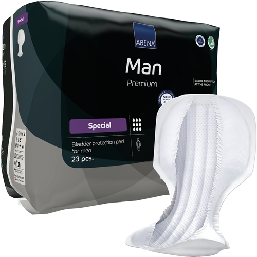 Inkontinenzeinlage für Männer zur Fixierung in der Unterwäsche - ABENA Man Special Premium - 92 St.