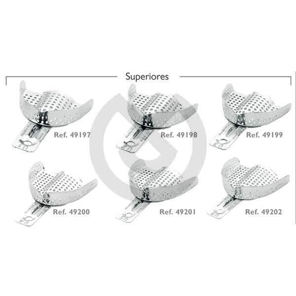 Perforerad avtryckssked i aluminium, övre – Asa Aluminium Impression Tray Perforated U4 M