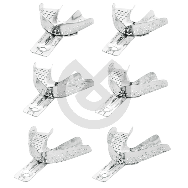 Perforerad avtryckssked i aluminium, nedre – Asa Aluminium Impression Tray Perforated L1 Xxs