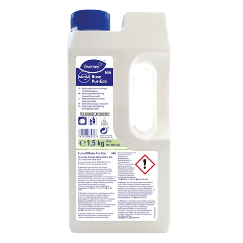 Maskinopvaskemiddel i pulver 1,5 kg Suma Base Pur-Eco M4
