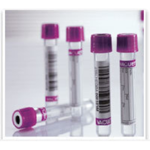 Vakuumrør VACUETTE transparent etiket - 5/4ml K2EDTA lilla - 50 stk
