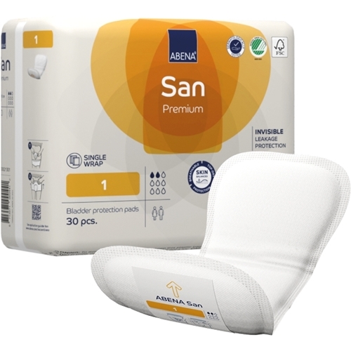 Inkontinenzeinlagen zur Fixierung in der Hose - ABENA San Premium 1 - 300 St.