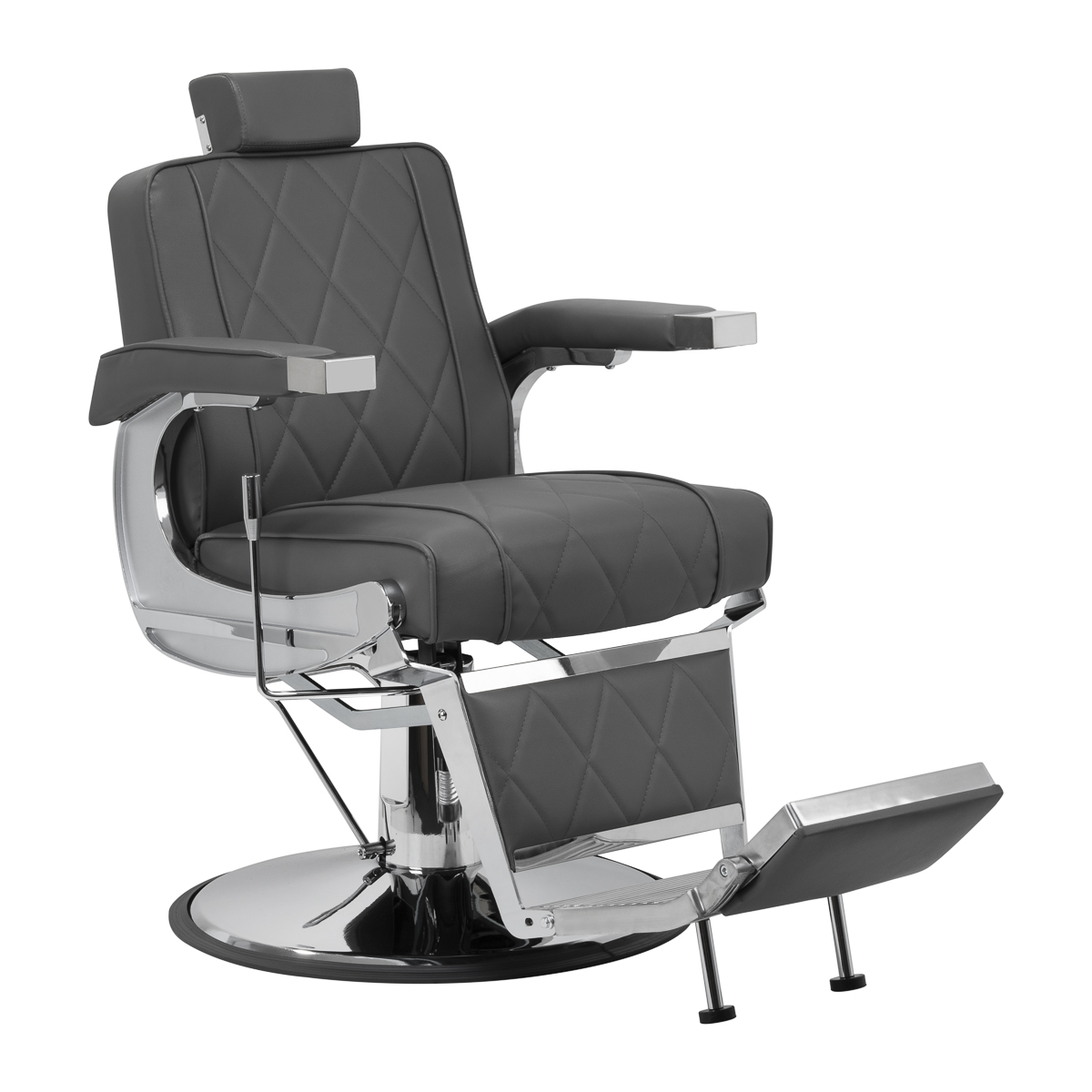 Fotel barberski Hair System BM88066 szary