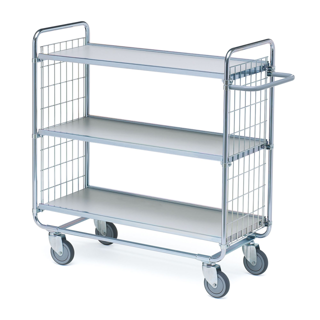 Hyllvagn modell 100, 3-plan, för 200 kg