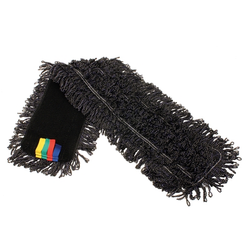 Moppe tør/våd Activa Star - 60 cm sort mikrofiber løkkemoppe - 5 stk.