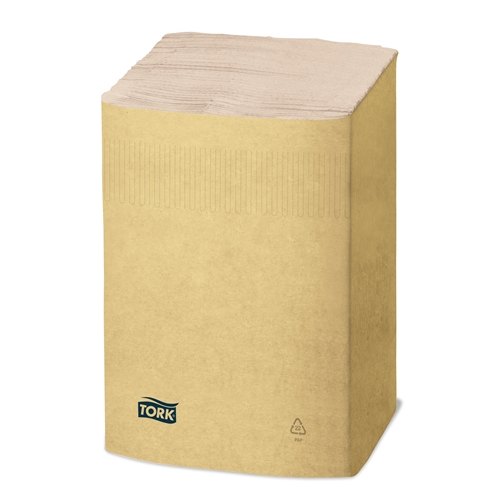 Dispenserserviet Tork 1/4 N4 - 21,3x33cm 1-lags Advanced natur - 9000 stk.