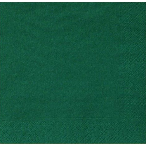 Servett tissue 1/4 vikt 3L – 40x40cm mörkgrön – 125 st