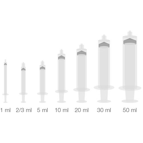 Terumo 3-komponent luer-sprøjte - 3 ml grad. 0,1 ml centreret - 100 stk