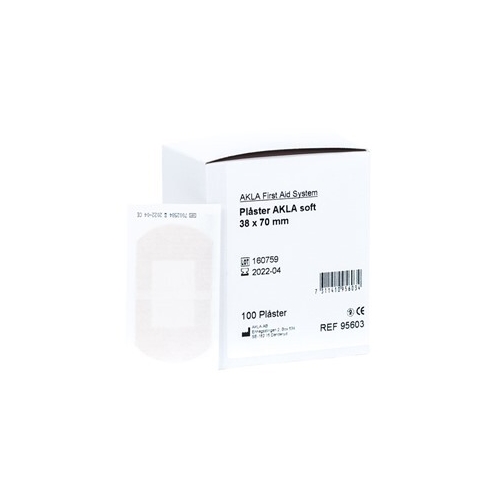 Nonwoven plaster Akla Soft - 3,8x7 cm beige stk-pak - 100 stk