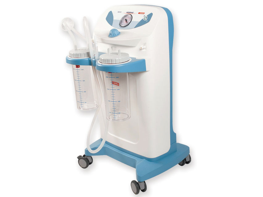 Clinic Plus Full Suction 2x4 l dåse 230V med fodkontrol flowregulator