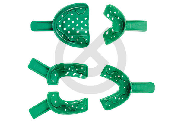 COE övre och nedre avtrycksskedar – Imp. Trays Green Coe Lower-P (12U.) 22D