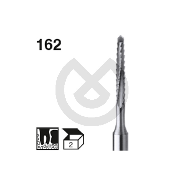 Kirurgiborr i karbid, modell 162 – Carbide Surgical Bur Ca 162.016