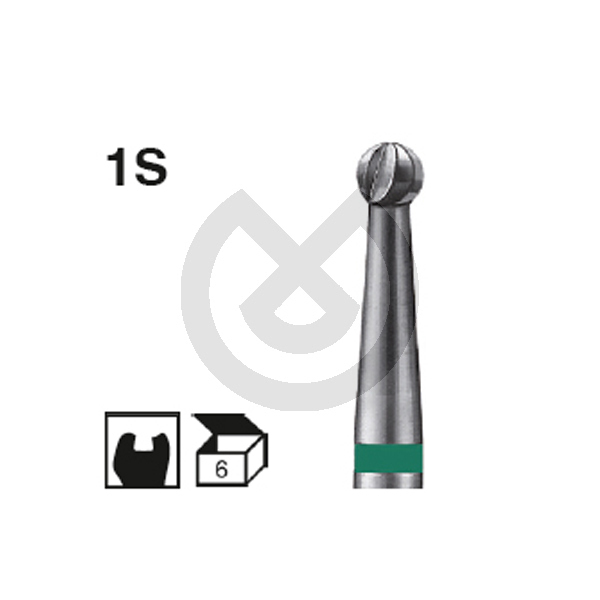 Kirurgiborr i karbid, modell 1S (storlek 014, 018 & 023) – Carbide Surgical Bur Ca 1S.014