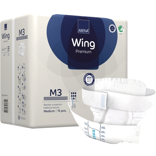 All-in-One-Inkontinenzslip mit Hüftgürtel - ABENA Wing Premium M3 - 60 St.